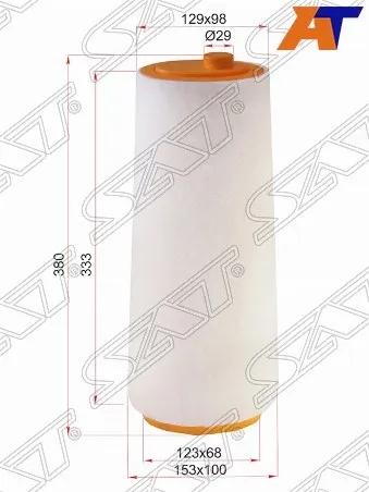 Фильтр воздушный BMW 3-SERIES E46/E90 318d/320d 98-13/5-SERIES E39/E60 520d 00-10 SAT ST-13712246997 | Автомобили и