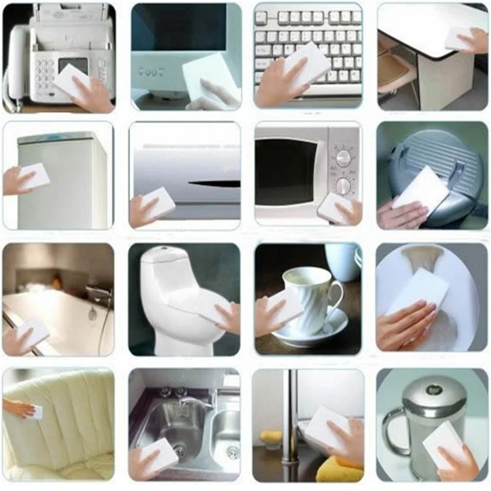 50pcs Melamine Foam Magic Sponge Eraser Multi-functional Home Cleaning Pad Hot Popular