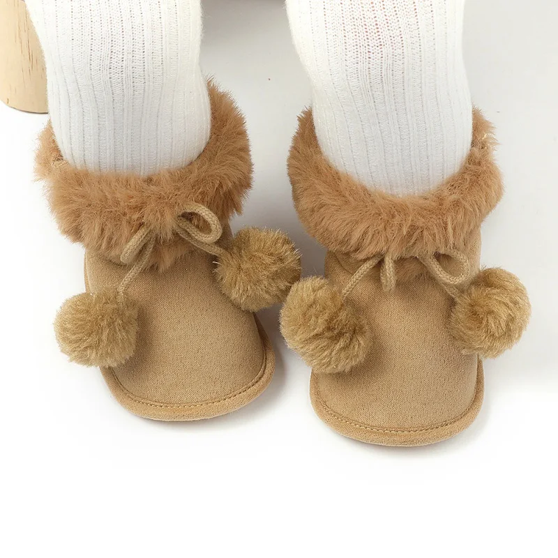 

0-18M Baby Shoes Winter Infants Baby Girl Boots Fashion Cotton Boots Casual First Walkers Boot Non-slip Soft Sole Shoes