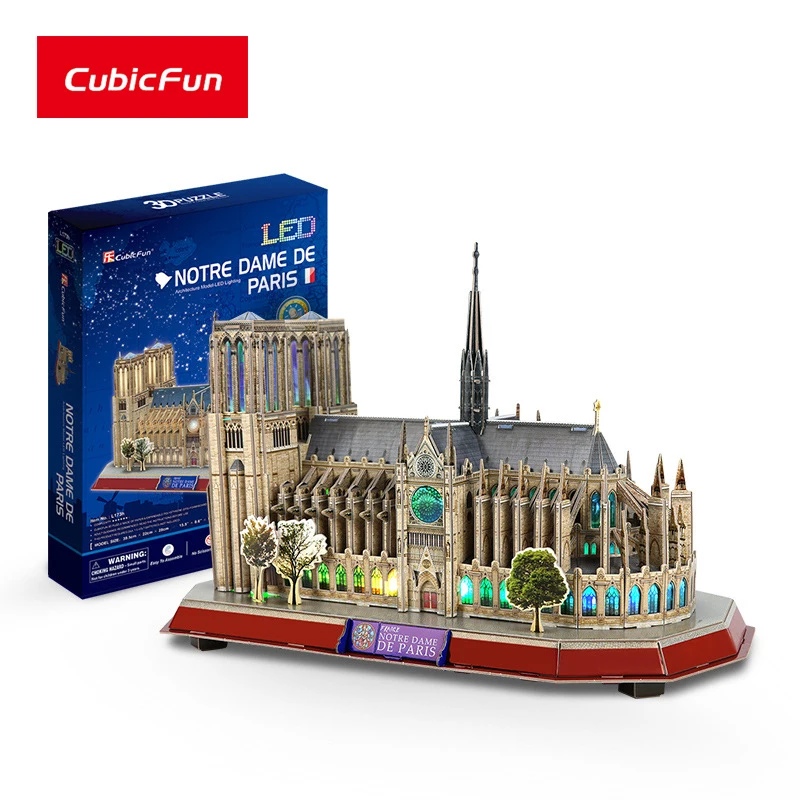 CubiFun 3D Строительная модель пазл из бумаги Нотр дама Парижа дети 10 + лет взрослые