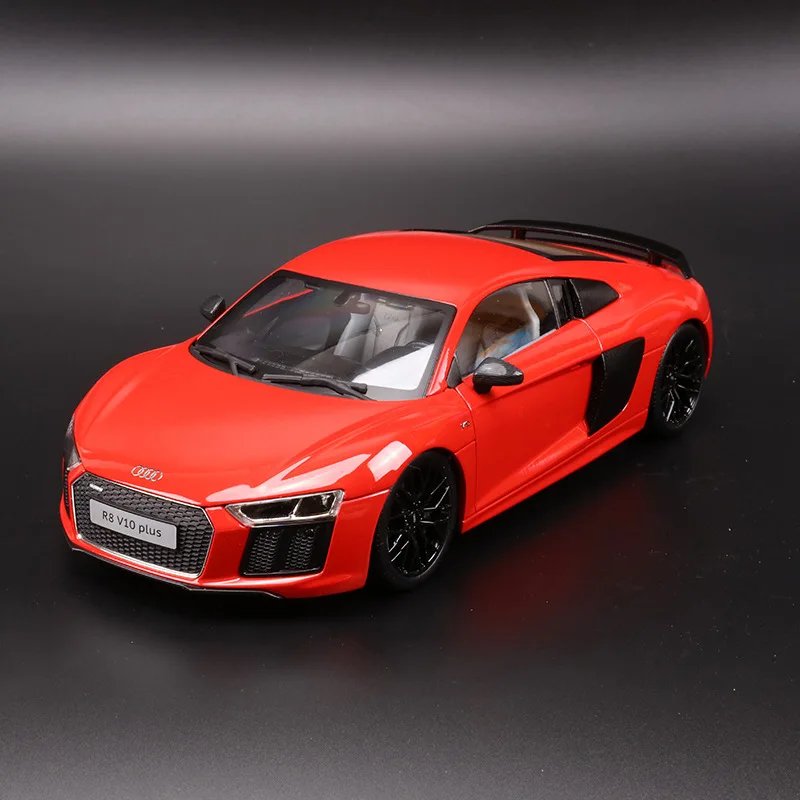 Maisto модель супер спортивный автомобиль модель 1: 18 Audi R8 V10 плюс издание в твердой обложке, брелок для автомобильных ключей, модель