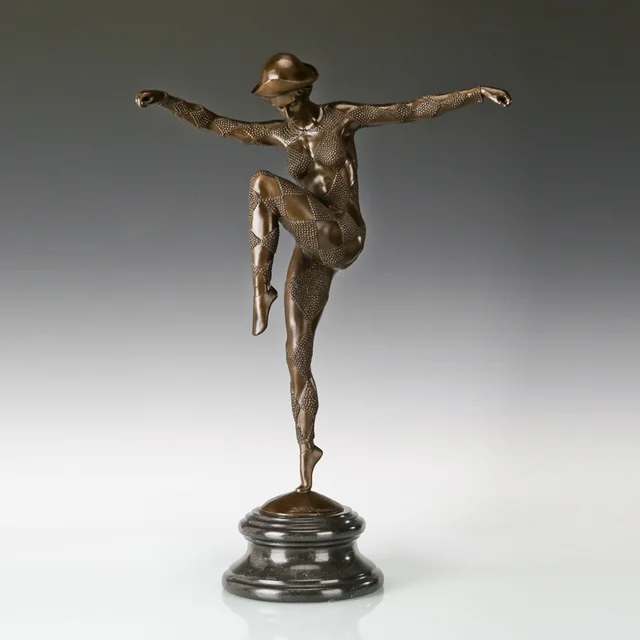 ブロンズ像　踊る女性 ブロンズ像 踊る女性 ブロンズ像踊る裸婦の少女インテリア彫刻銅像Rodin