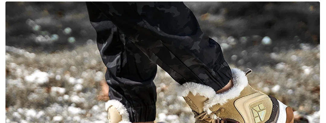 Xiaomi Mijia RAX/мужские ботинки; Мужская зимняя обувь с мехом; Теплые ботильоны; нескользящие зимние ботинки; мужские уличные плюшевые зимние кроссовки