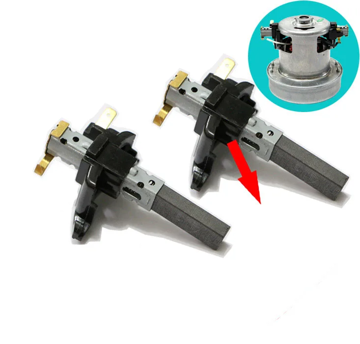 TS-08/TS-09/TS-10  vacuum cleaner motor carbon brush QW12T-607 EA2201 6.5x10x32mm iron pipe with carbon brush