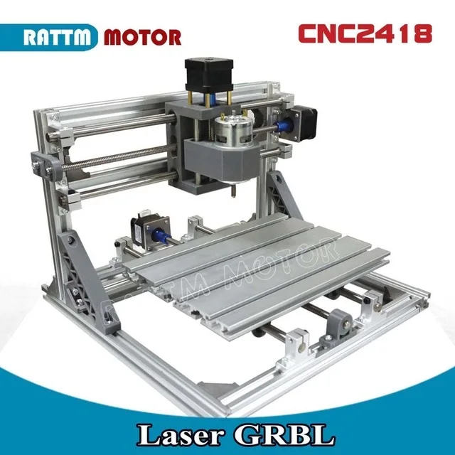 CNC 2418 GRBL управление Diy станок с ЧПУ рабочая зона 24x18x4,0 см, 3 оси Pcb ПВХ фрезерный станок по дереву маршрутизатор, резьба гравер, v2.5 - Цвет: 2418 without Laser