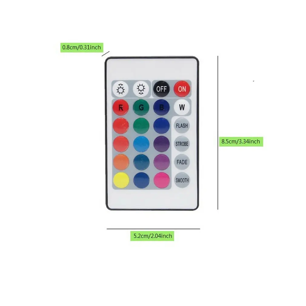 ICOCO Dc 5 В Мини ИК 24 ключ Rgb пульт дистанционного управления для Rgb светодиодные ленты Usb 5 в 24 кнопки дистанционного управления с Usb кабелем