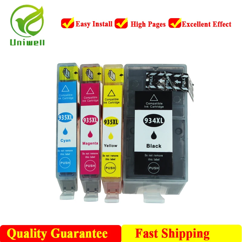 Новый совместимый картридж Uniwell 934XL 935XL для принтера HP 934 935 Officejet pro 6230 6830 6835 6812 6815