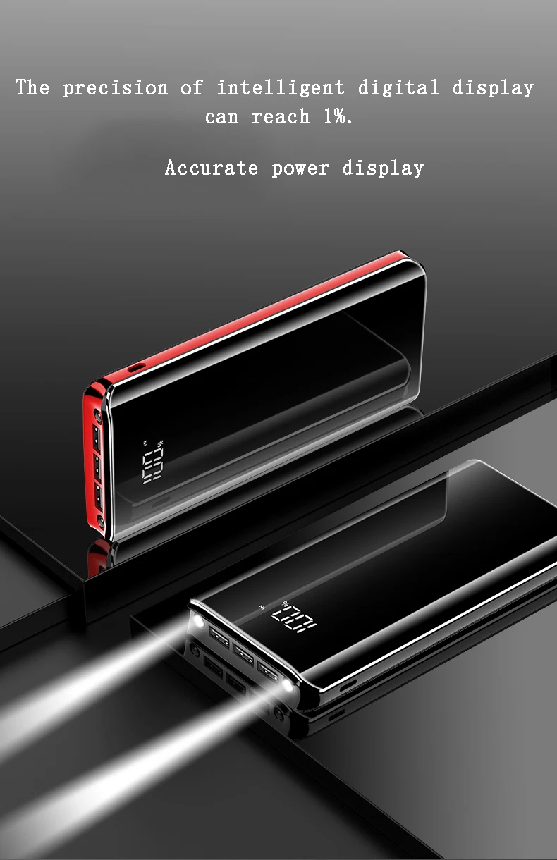 Xiao mi power Bank 30000 мАч портативное зарядное устройство 30000 мАч USB PoverBank Внешнее зарядное устройство для iPhone Xiaomi mi 9 8