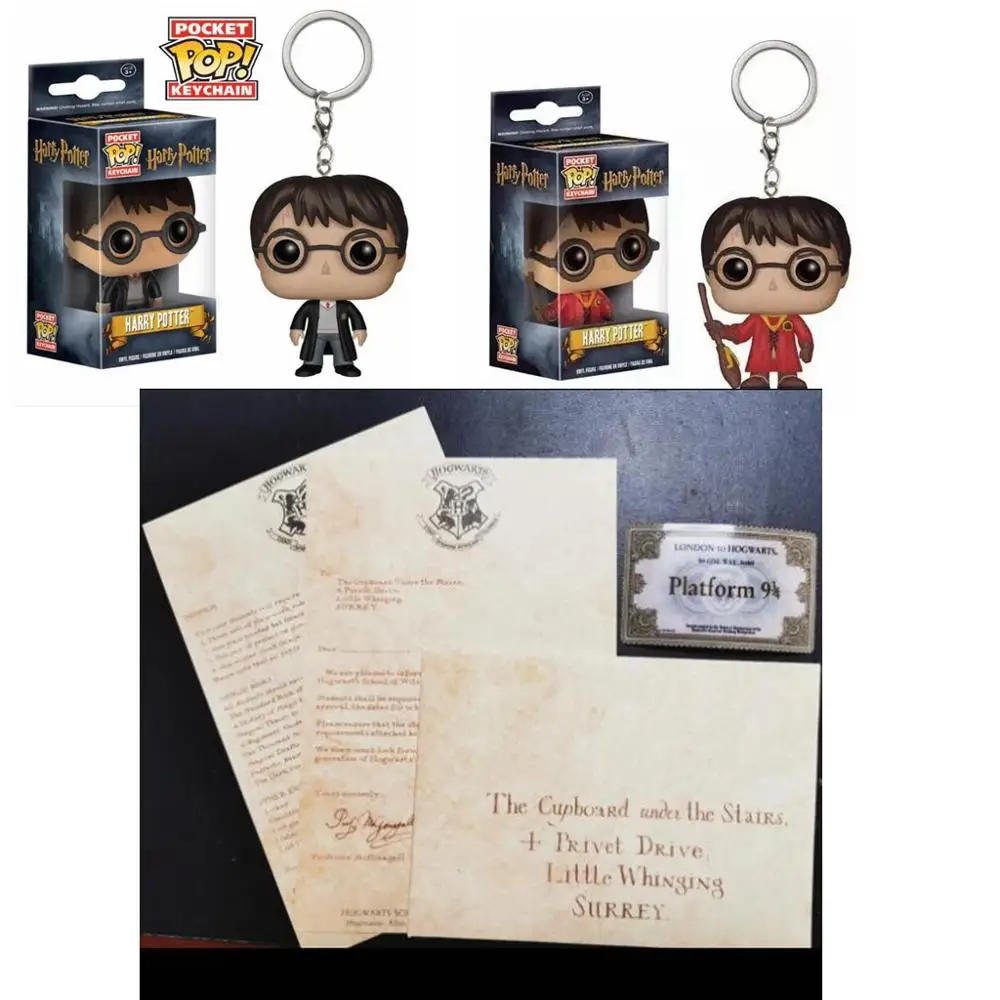 

harri potter Hogwart Acceptance Letter with Hogwart Express Train Ticket & Deathly Hallows Necklace