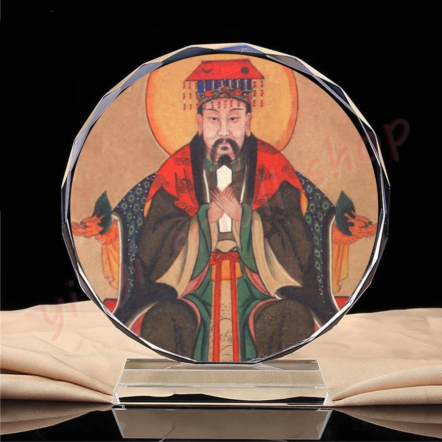 Статуя Бога Taoist-статуя Святого императора небесного Ци на горе, портрет Тай донгиуэ, Хрустальная платформа, изделия ручной работы