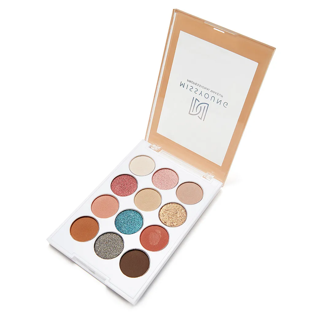 Pearl Glitter Eye Shadow Powder Long-lasting Metallic Matt Eyeshadow Cosmetic Makeup 12Color makeup Eyeshadow pallete