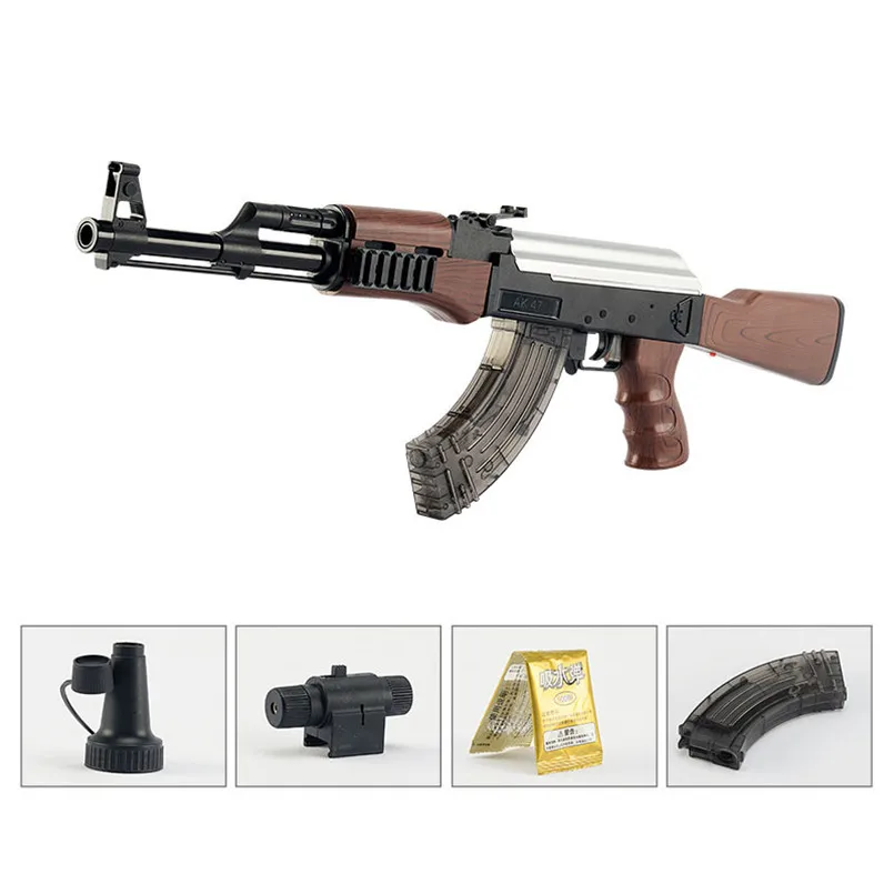 AK47 Электрический всплеск детский игрушечный пистолет водный для мальчиков винтовка пистолет Открытый Живой CS игры руководство винтовка игрушки для рождественских подарков