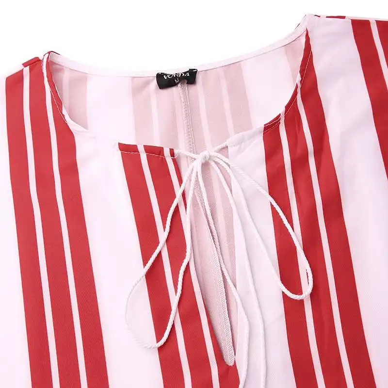 VONDA Women'Sundress в богемном стиле, большого размера платье летнее платье макси с принтом длинное платье Винтаж Повседневное свободные вечерние платья