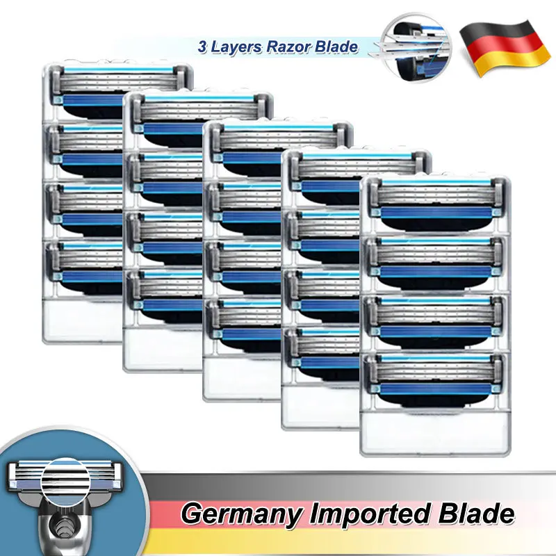 Get This Razor-Blades Replaceable-Heads Mach Sensitive Gillette 3-Turbo Cassettes Manual-Razor GR6Je33dQR8