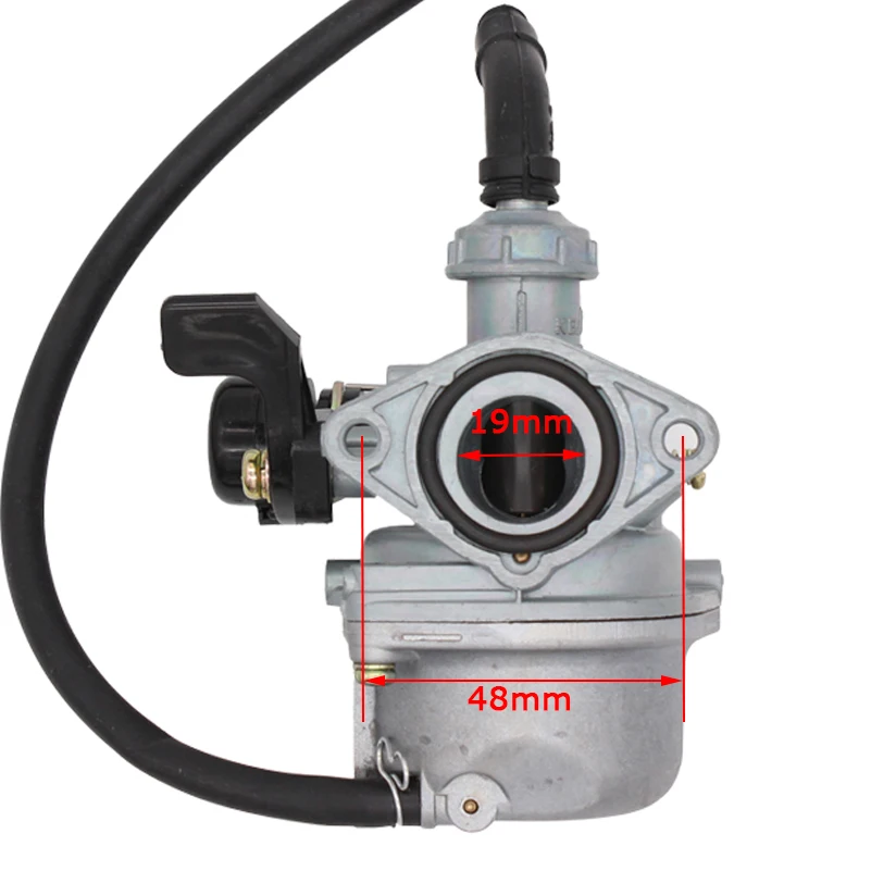 PowerMotor мотоцикла карбюратор Automatic19mm PZ19 для 50cc 70cc 90cc 110cc atv 110cc Байк четырёхкамерный карбюратор для квадроциклов