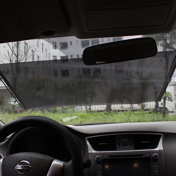 

Car Windshield Sunshade Automatic Retractable Window Sun Shade Block Cover Curtain Automotive Sunvisor