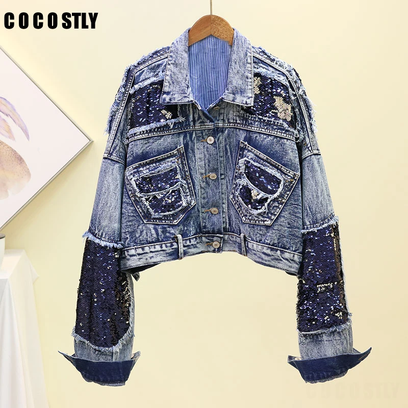 bling jean jacket