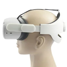 Ajustável para oculus quest 2 cinta de cabeça vr elite cinta conforto melhorar o aumento de acesso de realidade de apoio à força virtual