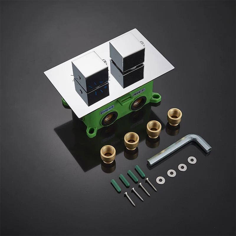 Thermostatics Embedded Box Faucet Cartridge Valve Triple Cartridge Faucet Valve 2 Way 3 Way Shower For Bath Shower