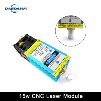 

15W Fixed-Focus Blue-Violet Laser Module Can Engrave on stainless steel 15000mw DIY Carving Engraving Machine Engraver Accessory