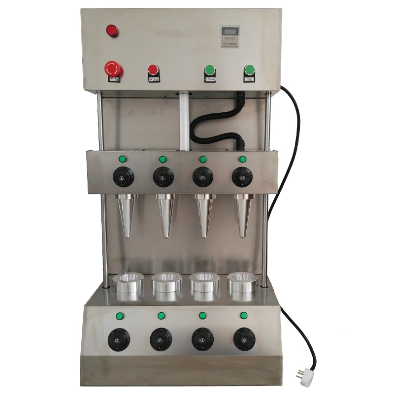 New model two items good quality Commercial automatic stainless steel for pizza cone machine with pizza oven