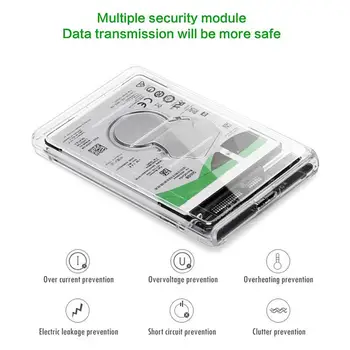 

HDD Enclosure Computer Gadget 5Gbps High-speed Transmission Hard Disk ,for Windows 98 / Se / Me / 2000 / Xp / 7 / Vista Mac