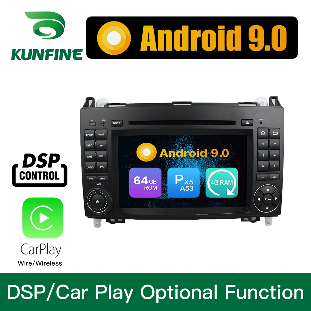 Android 9,0 Восьмиядерный 4 Гб ОЗУ 64 Гб ПЗУ автомобильный DVD gps мультимедийный плеер стерео для Benz A-W169 2005-2011 радио головное устройство