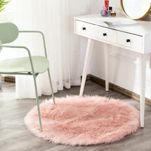 Высококачественное Моделирование шерстяной ковер бытовой плюшевый коврик круглый напольный коврик, Текстиль для дома домашний принц Спальня украшение дома