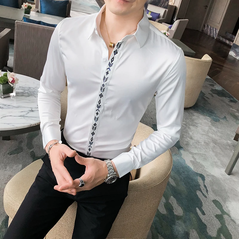 Night Club Prom Tuxedo Dress - Shirts 