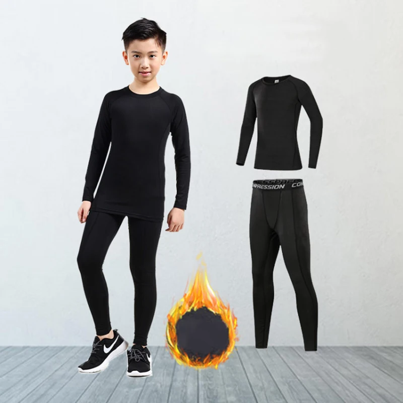 Intimo Termico Invernale Da Bambina Per Ragazzi Set Intimo Termico Caldo In Velluto Masculino Long Johns Bambini Lucky Johns Fitness Top Pant