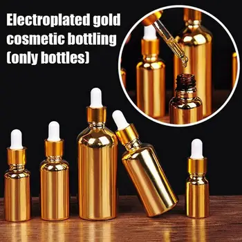 

10/20/30/50/100ml Refillable Essential Oil Bottle Plating Mini Perfume Spray Atomizer Portable Travel Cosmetic Dropper Bottle