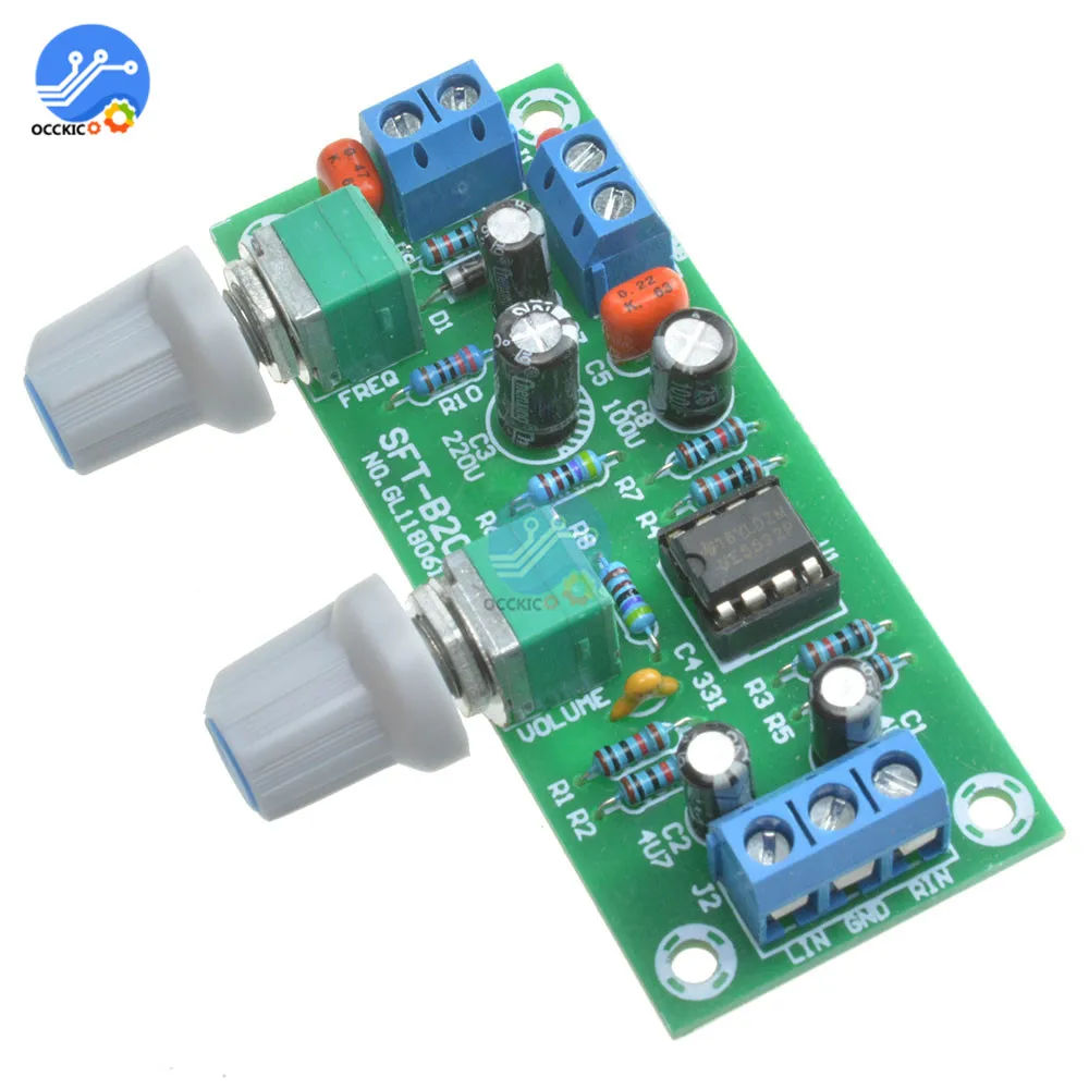 Предусилитель стерео NE5532 Tone Board DC 10 24V сабвуфер низкочастотный фильтр Модуль FR 4 PCB