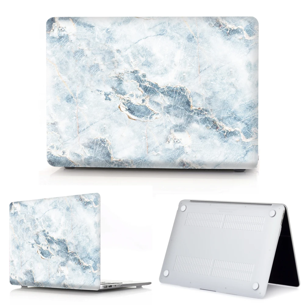 S4 3D мраморная текстура чехол для ноутбука Macbook Air Pro retina 11 12 13 15 сенсорная панель для macbook Touch ID Air 13 A1932 крышка клавиатуры - Цвет: S4