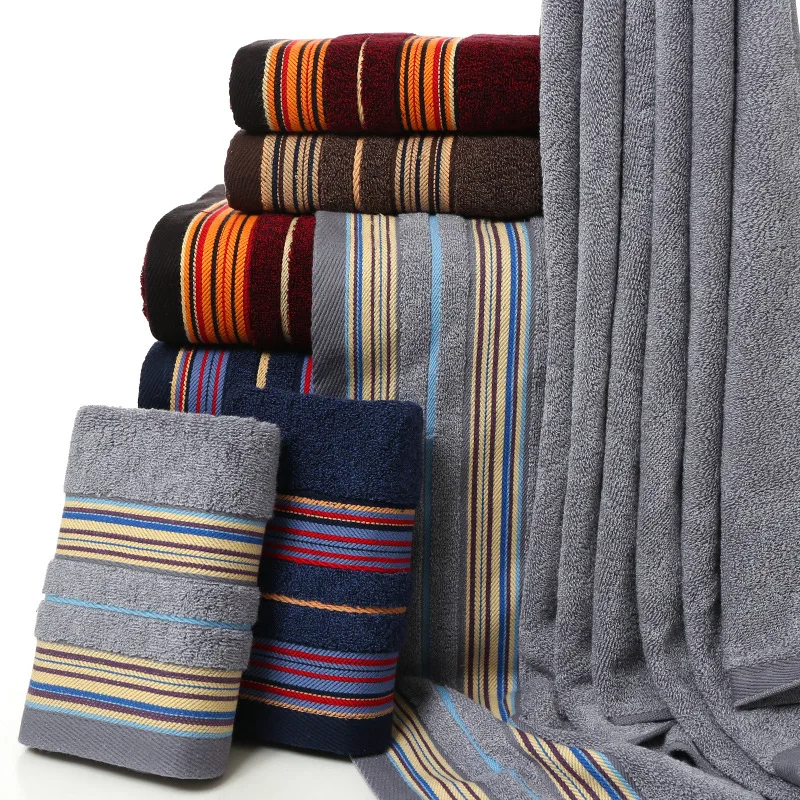 Cotton Bath Towel 75X145 Adult Extra-large Thickening Large Bath Towel Wholesale Not Shed Does Not Fade Strong Absorbent Ba