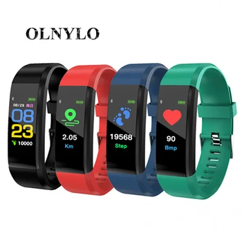 

ID115 Plus Smart Band Bluetooth Smart Bracelet Heart Rate Monitor Fitness tracker Clock Smart Wristbands For Android IOS Phone