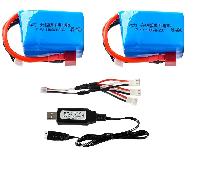 Lipo Battery 7.4V 1800mah for Wltoys A959-b A969-b A979-b K929-B RC Cars toys parts 7.4 v 2S 20C WLtoys cars model | Игрушки и хобби