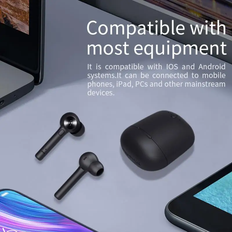 TWS Беспроводные спортивные наушники Bluetooth 5 0 стерео вкладыши с микрофоном для