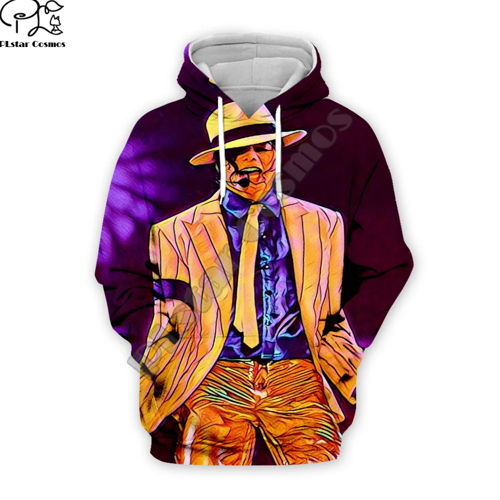 

PLstar Cosmos Pop King Michael Jackson casual colorful 3DPrint Hoodie/Sweatshirt/Jacket/shirts Mens Womens hip hop Spacewalk s-3