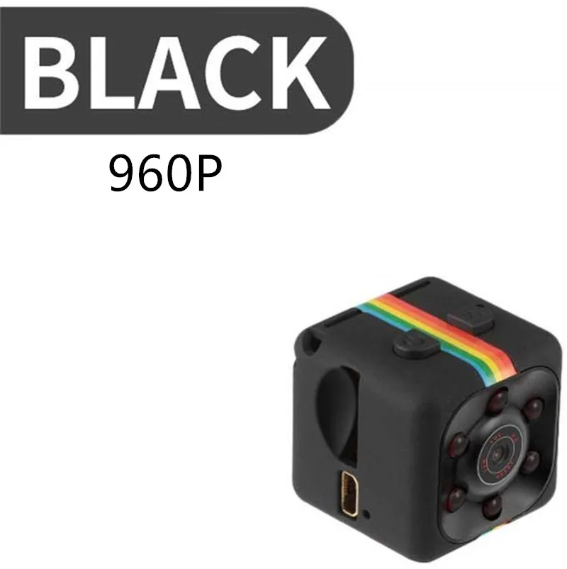960P Black SQ11 мини камера HD 1080P Спорт Dv мини инфракрасный датчик движения ночного видения карманная маленькая видеокамера camara Espia Oculta шпионская камера - Цвет: 960P Black