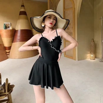 

High Waist Swimsuit One-Piece Swimsuits Beach Swimwear Womens One Piece With Push Up Woman 2019 Two White Backless Pure Color