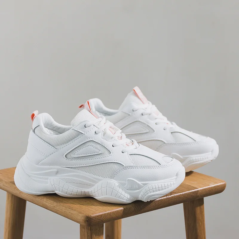 

2019 Spring Ulzzang Super Fire Dad Women's Korean-style Harajuku New Style Versatile Athletic Shoes Shoes Textile Class