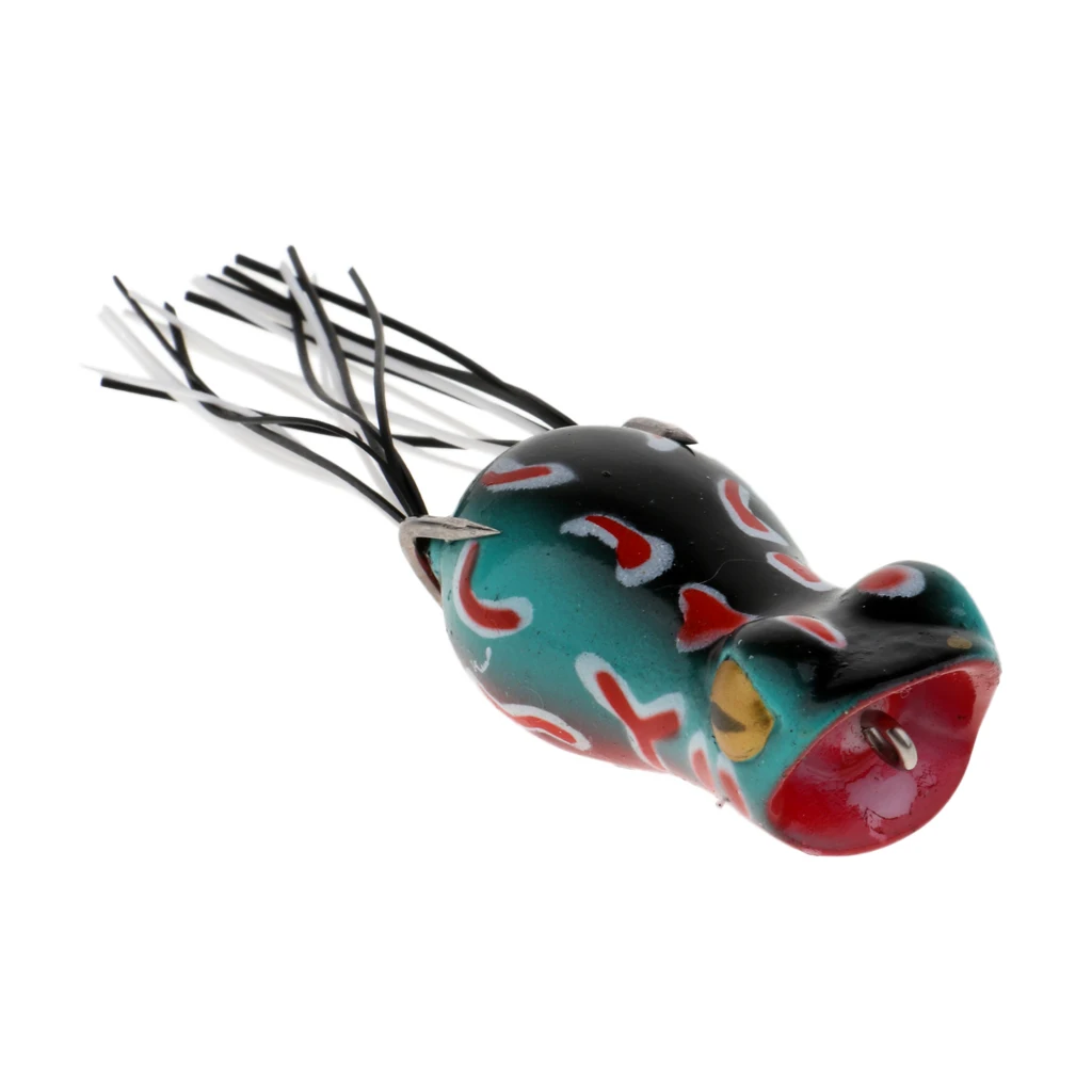 5 cm Topwater Frog Fishing Lure 3D eyes Lifelike Crankbaits double Hook Baits Universal Swimbait Fishing Tackles