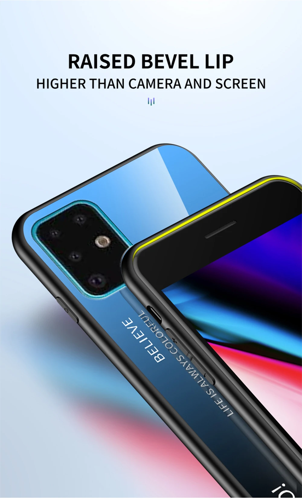 Alxun для samsung S11 Plus, чехол с цветным градиентом, силиконовая рамка, закаленное стекло, задняя крышка для samsung S11 S11E S11Plus, чехол, Capa
