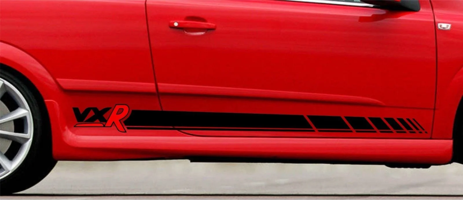 

For 1Set/2pcs Vauxhall Astra H MK5 VXR 2 litre Turbo Side Stripes Graphics Decals Stickers Car styling