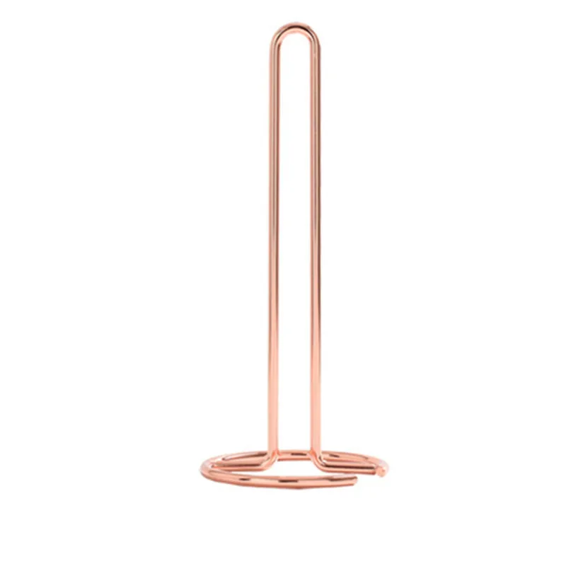 RoseGold Нержавеющая сталь для кухни держатель для бумажных полотенец стеллаж для хранения рулонной бумаги Организатор кухни подставка для ткани кухонный держатель для бумажных держатель для бумажных полотенец - Цвет: RoseGold
