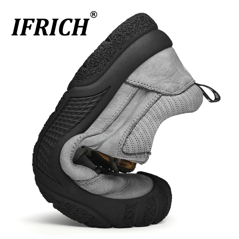 Ifrich Мужская обувь для альпинизма наружная скалолазание Мужская обувь из натуральной кожи мужская обувь для походов нескользящая обувь для кемпинга