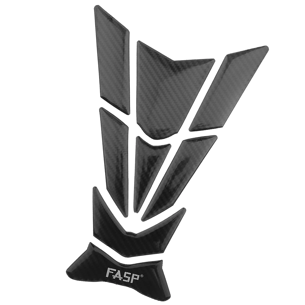 1Pc 5D Carbon Fiber Motorcycle Sport Bike Gas Oil Tank Pad Protector Fish Bone Sticker T08