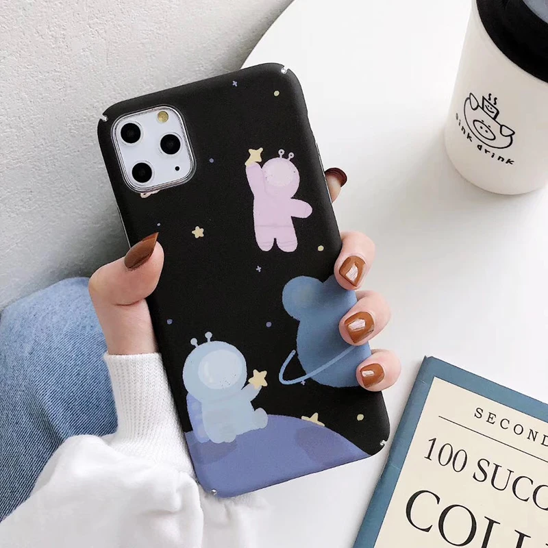 Жесткие ПК-Чехлы для huawei P30 P20Lite Коврики 20Pro 30 мило Space "Медвежонок" чехол для Honor 8X9 10 20 9X Nova 3 3i 4 5 5i чехол