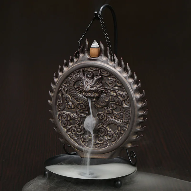 

Yesterday And Tomorrow Ceramic Creative Reverse Flow Censer Decoration Hanging Incense Tower Sandalwood Censer Sink Incense Hold