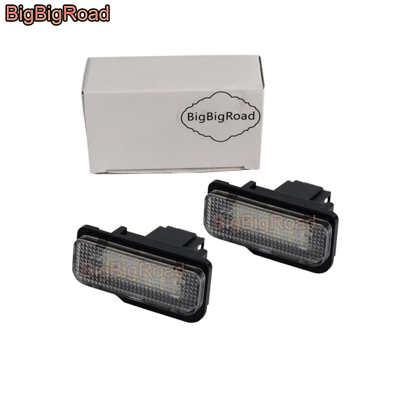 BigBigRoad Car License Plate Lights Number Frame Light For Mercedes Benz CLS 300 350 500 550 63 SLK R171 04~11 | Автомобили и